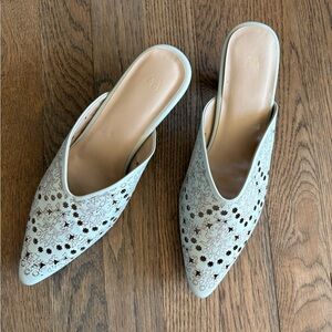 W | Women's Floral Cutout Mules